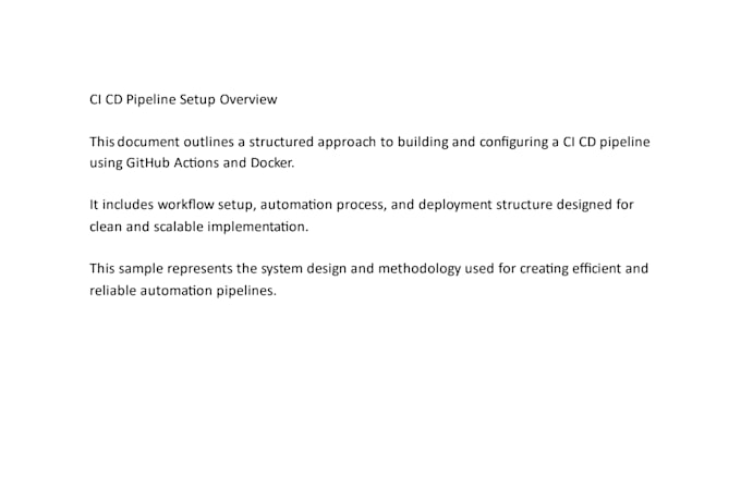 create ci cd pipeline using github actions and docker